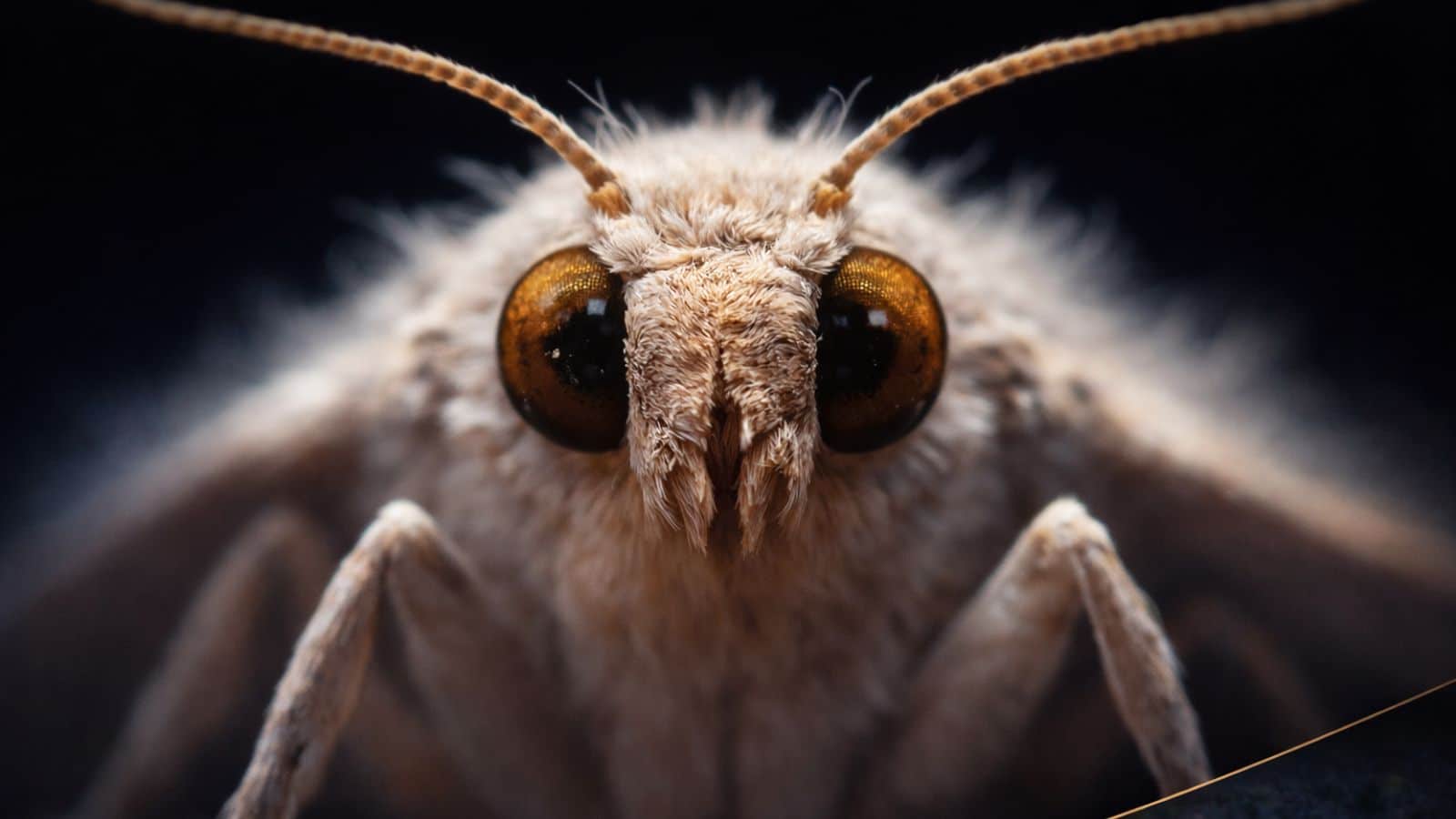 An up close image of a clothes moth, a common pest found in Central london properties, with the potential to cause serious damage if left unchecked. Heat treatment helps to target the infestation at the source, without harmful chemicals, making it ideal for sensitive areas. Obsidians heat pods provide effective removal and control of moths and other insects infesting properties throughout the city.