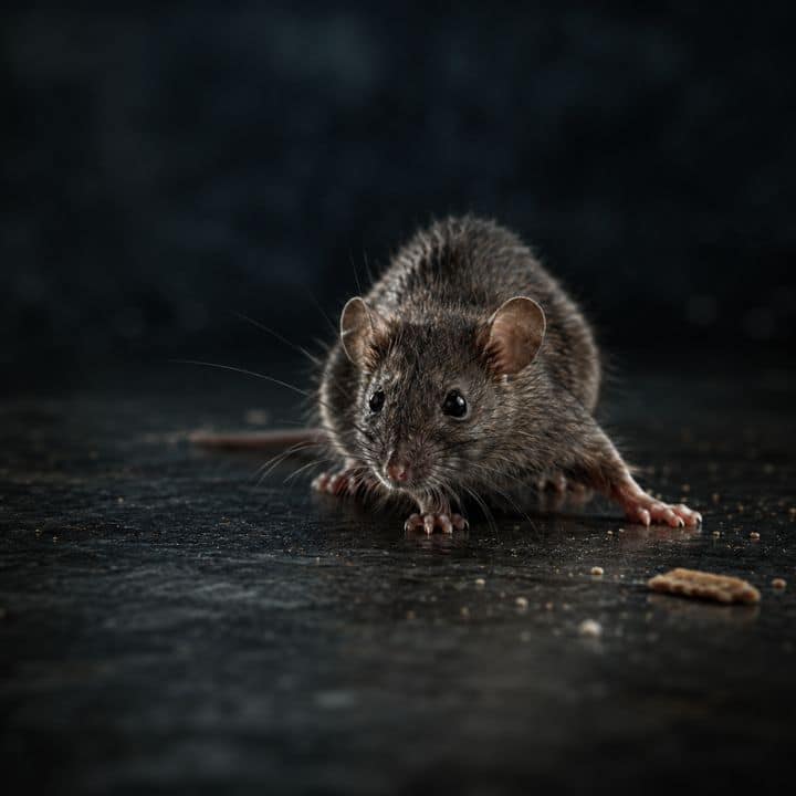 Professional pest control for rodents, insects, birds and other common pests. Obsidian carry out specialist pest solutions for domestic and commercial clients. Heres a rat caught in the act, on top of a hard surface inside a premises where its looking for food and nesting material.